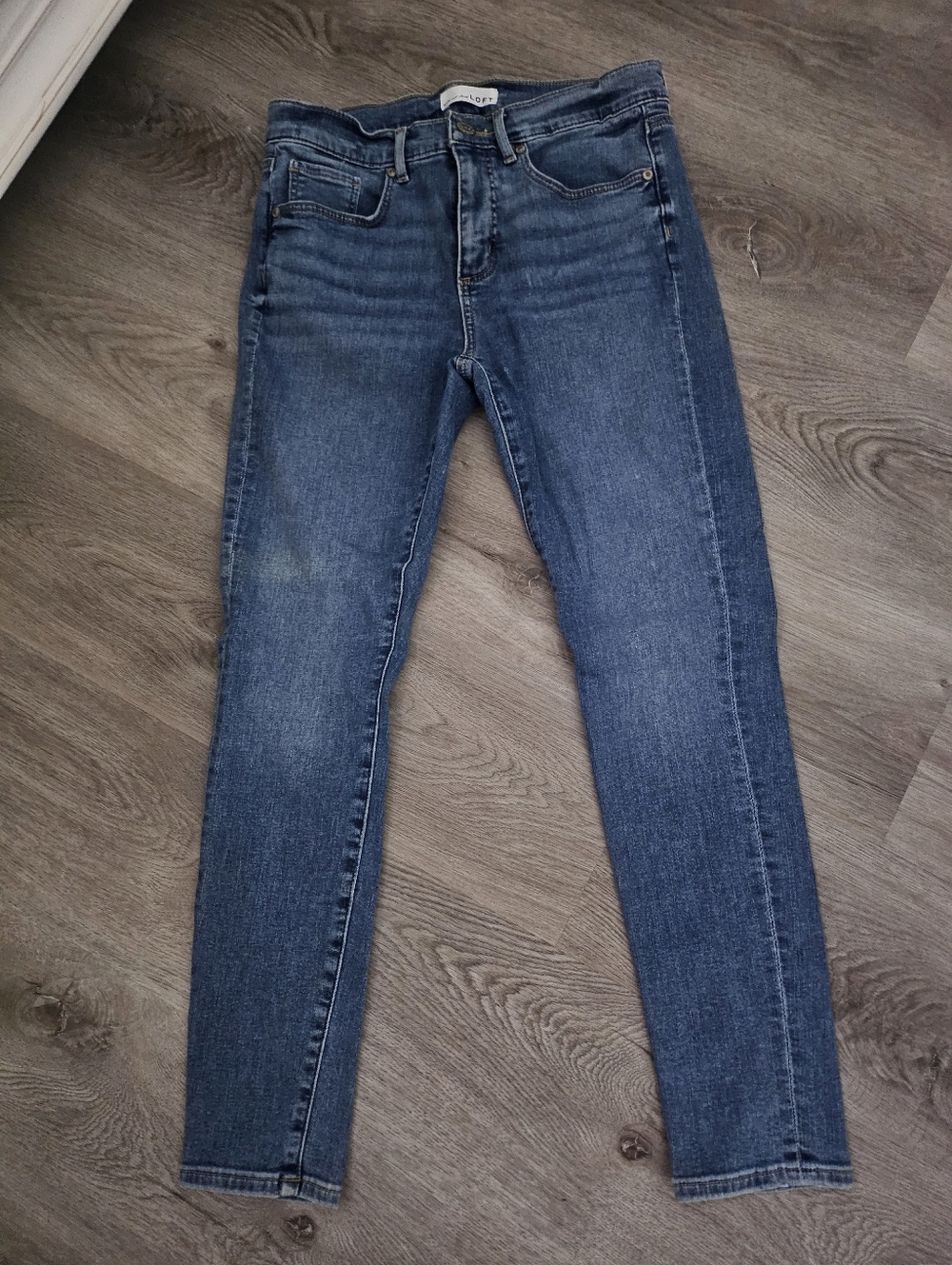LOFT Medium Blue Skinny Jeans